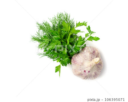 Garlic Cloves, Garlic Clove Group, Seasoning Bulb, Natural Spices Food Ingredient 106395071