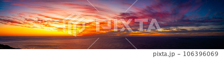 Signal Hill sunset viewpoint over Cape Town in Western Cape, South Africa 106396069