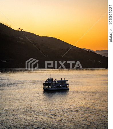 Sunset view at Knysna Heads in Knysna, Garden Route, South Africa 106396222