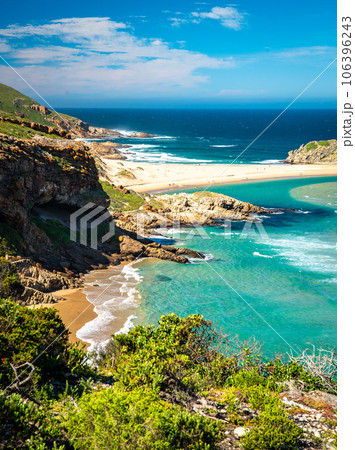 View of the hike from Robberg Nature Reserve in the Western Cape province, South Africa View of the hike from Robberg Nature Reserve in the Western Cape province, South Africa 106396243