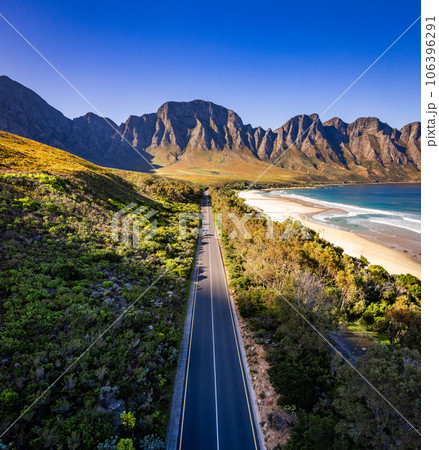 Aerial view of Kogel Bay in Western Cape Province in South Africa 106396291