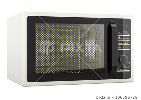 Microwave oven, microwave. 3D rendering 106396728