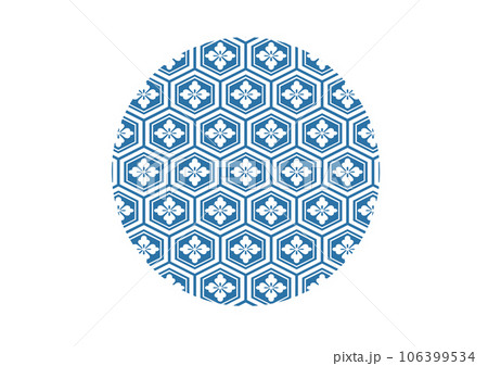 和柄の背景 106399534