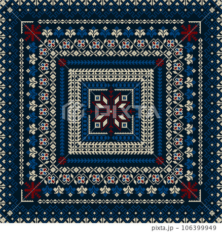 Latvian embroidery vector seamless pattern 45 Latvian embroidery vector seamless pattern 45 106399949
