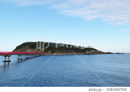 越前海岸　雄島と雄島橋 106400708