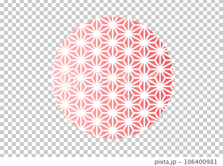 Japanese pattern background hemp leaf 106400981