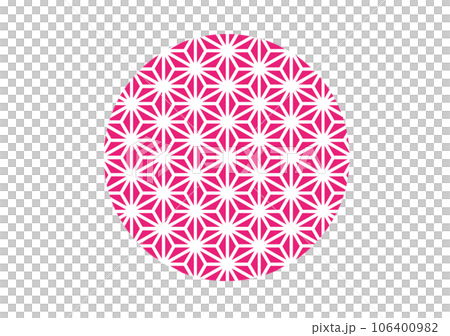 Japanese pattern background hemp leaf Japanese pattern background hemp leaf 106400982