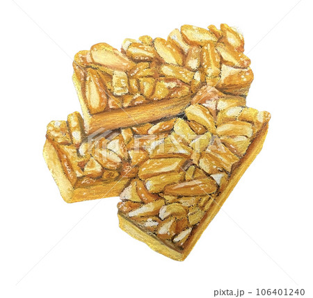 チョークアートで手描きしたフロランタン 106401240