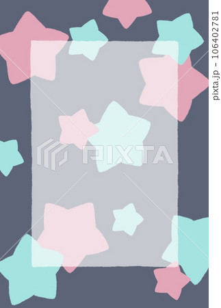 星のメッセージカード【赤・水色】 星のメッセージカード【赤・水色】 106402781