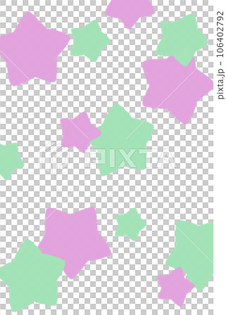 Star postcard [pink/green] 106402792