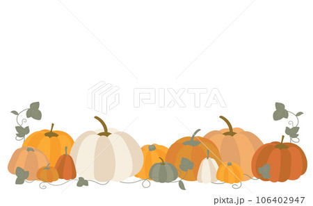 オシャレなかぼちゃの装飾イラスト 106402947