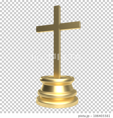 The cross  for religion concept 3d rendering 106403381