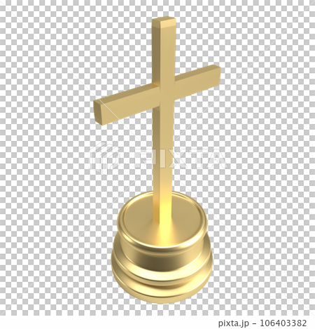 The cross  for religion concept 3d rendering 106403382