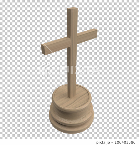 The cross  for religion concept 3d rendering 106403386