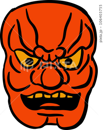 The Japanese mask Art line image The Japanese mask Art line image 106403755