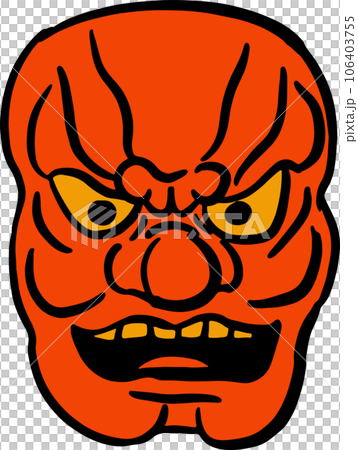 The Japanese mask Art line image The Japanese mask Art line image 106403755