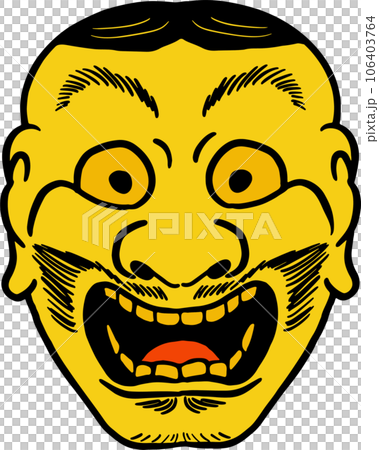 The Japanese mask Art line image The Japanese mask Art line image 106403764