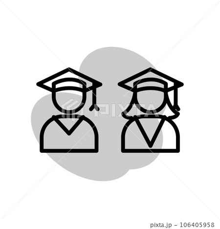 Illustration Vector graphic of Student iconのイラスト素材 [106405958] - PIXTA
