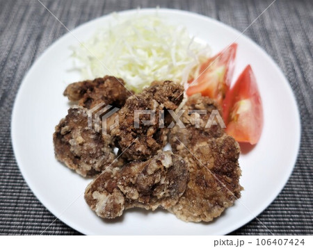 鶏レバーの唐揚げ 106407424