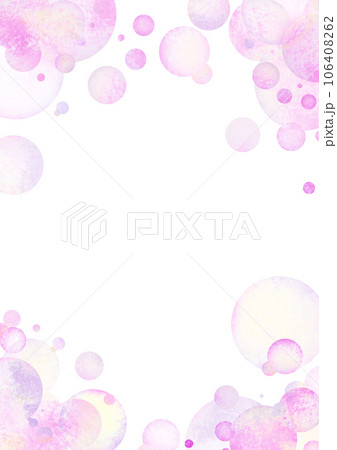 カラフルなシャボン玉の背景素材　バックイメージ　ピンク系 106408262