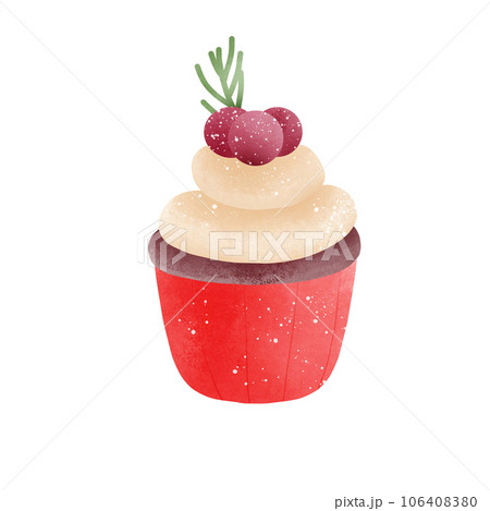 tasty cupcake in a glass bowl 106408380