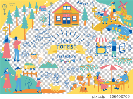 people enjoying nature 106408709