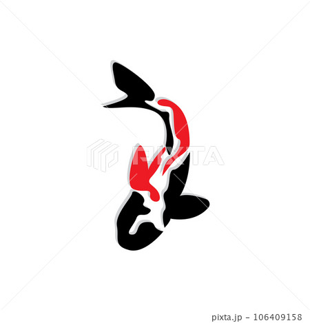 Koi Fish Logo Design, Chinese Lucky And Triumph Ornamental Fish Vector, Company Brand Gold Fish Icon Koi Fish Logo Design, Chinese Lucky And Triumph Ornamental Fish Vector, Company Brand Gold Fish Icon 106409158