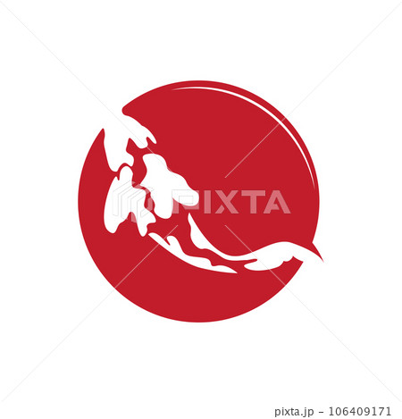Koi Fish Logo Design, Chinese Lucky And Triumph Ornamental Fish Vector, Company Brand Gold Fish Icon Koi Fish Logo Design, Chinese Lucky And Triumph Ornamental Fish Vector, Company Brand Gold Fish Icon 106409171