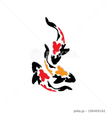 Koi Fish Logo Design, Chinese Lucky And Triumph Ornamental Fish Vector, Company Brand Gold Fish Icon Koi Fish Logo Design, Chinese Lucky And Triumph Ornamental Fish Vector, Company Brand Gold Fish Icon 106409182