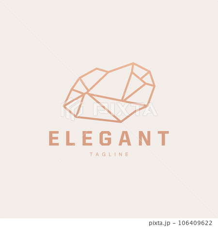 Gemstone Logo Stone Jewelry Vector Template Premium 106409622