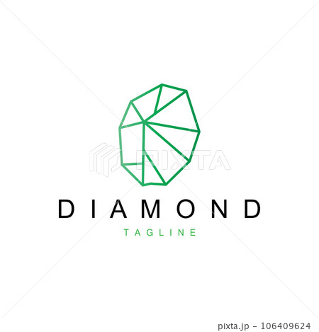 Gemstone Logo Stone Jewelry Vector Template Premium 106409624
