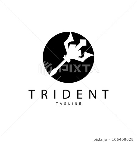 Trident Weapon Logo, Vector Spear of King Poseidon Neptune, Symbol Template Design Trident Weapon Logo, Vector Spear of King Poseidon Neptune, Symbol Template Design 106409629