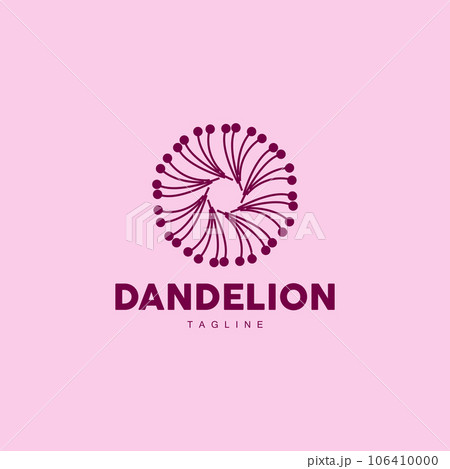 Dandelion Logo, Vector Plant Dandelion flower, Design Icon Template Dandelion Logo, Vector Plant Dandelion flower, Design Icon Template 106410000