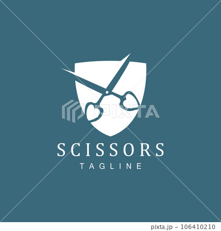 Scissors Logo, Shaver Vector, Simple Barber Shop Design, Icon, Background, Symbol, Template Scissors Logo, Shaver Vector, Simple Barber Shop Design, Icon, Background, Symbol, Template 106410210