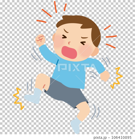 癇癪を起こす子供　男の子　発達障害 106410895