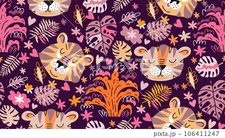 Tiger baby pattern 6 Tiger baby pattern 6 106411247