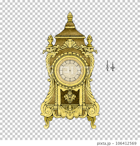 古董座鐘(獨立指針)/柔和風格 古董座鐘(獨立指針)/柔和風格 106412569