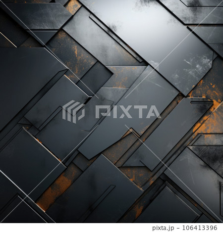 Metal background. Abstract modern metalic texture. Futuristic metal plates banner Metal background. Abstract modern metalic texture. Futuristic metal plates banner 106413396