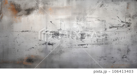 Metal background. Scratched metalic texture. Grunge metal banner 106413403