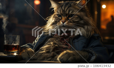 ボス猫：飼い主をも顎で使いそうなほど貫禄のある猫。