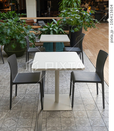 Restaurant Table, Empty Cafe Tables, Bar Terrace, Outdoor Restaurants, Outside Trattoria 106413604