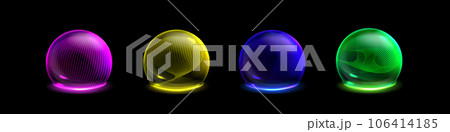 3d sphere bubble protect shield barrier effect 3d sphere bubble protect shield barrier effect 106414185