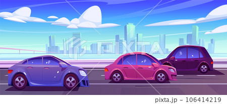 City road street and car traffic vector background City road street and car traffic vector background 106414219