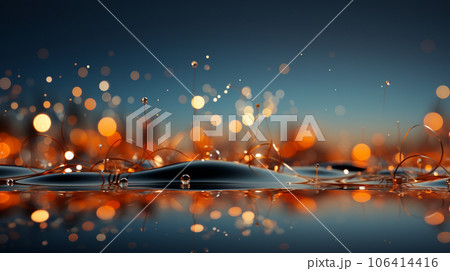 オレンジ基調のおしゃれでクールなグラデーションの効いた背景画像
