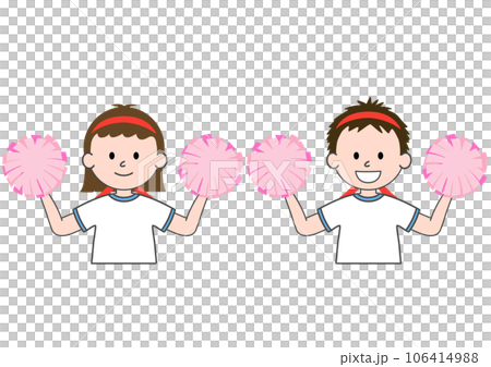 運動會加油插畫 106414988