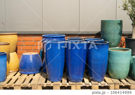 Color Flower Pots, New Ceramic Pottery, Various Clay Handicraft, Garden Vase, Decorative Flower Pots 106414999