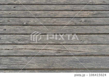 Wooden Sidewalk Texture Background, Wood Path Pattern, Natural Boardwalk Pathway Banner 106415024