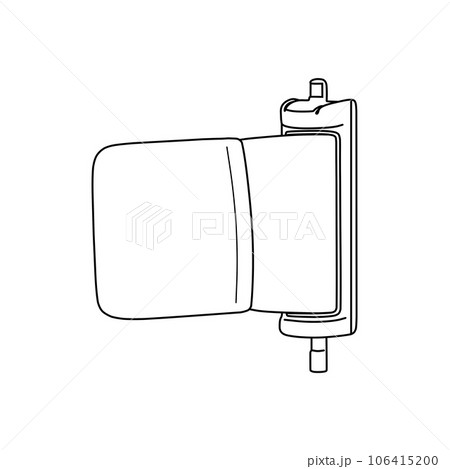 洗濯槽の糸くずフィルター（ゴミ取りネット）、線画、洗濯機 106415200