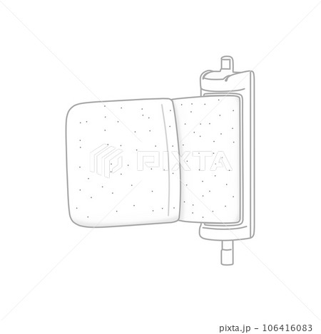 カビが生えた糸くずフィルター（洗濯槽のゴミ取りネット） 106416083