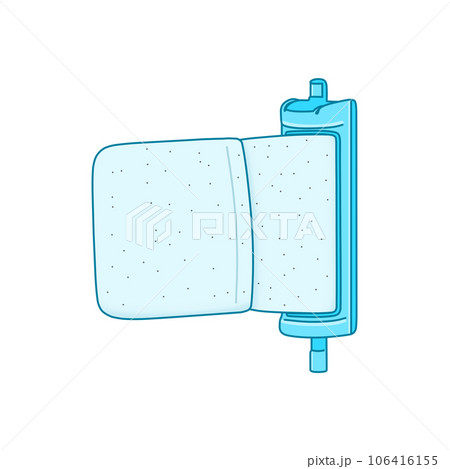 カビが生えた青色の糸くずフィルター（洗濯槽のゴミ取りネット） 106416155